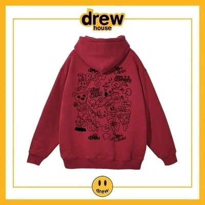 Drew House Hoodie Cotton Fleece Unisex Loose Jacket Style 2