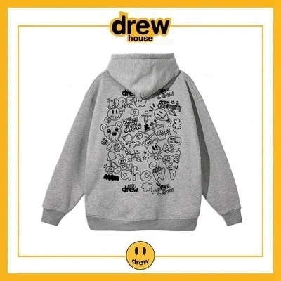 Drew House Hoodie Cotton Fleece Unisex Loose Jacket Style 6