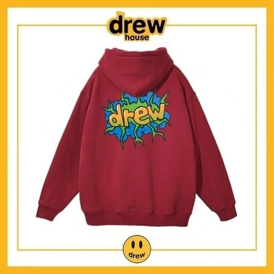 Drew House Hoodie Cotton Fleece Unisex Loose Student Jacket Style 2