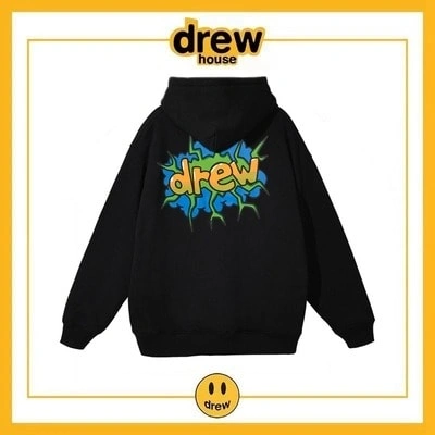 Drew House Hoodie Cotton Fleece Unisex Loose Student Jacket Style 4