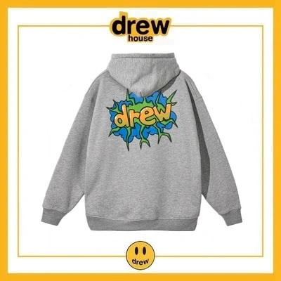 Drew House Hoodie Cotton Fleece Unisex Loose Student Jacket Style 6