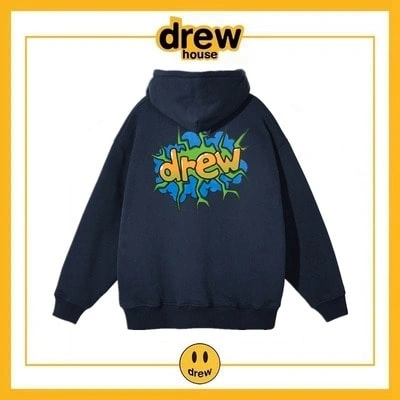 Drew House Hoodie Cotton Fleece Unisex Loose Student Jacket Style 8