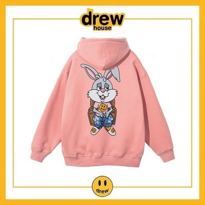 Drew House Hoodie Cotton Fleece Unisex Pullover Style 11