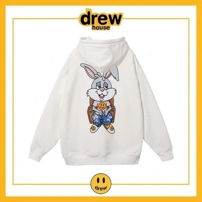 Drew House Hoodie Cotton Fleece Unisex Pullover Style 3