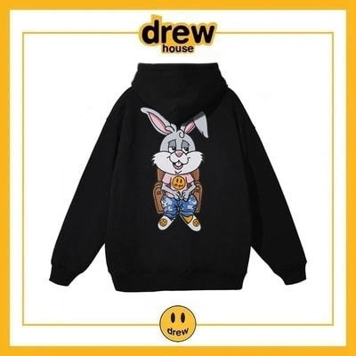 Drew House Hoodie Cotton Fleece Unisex Pullover Style 4
