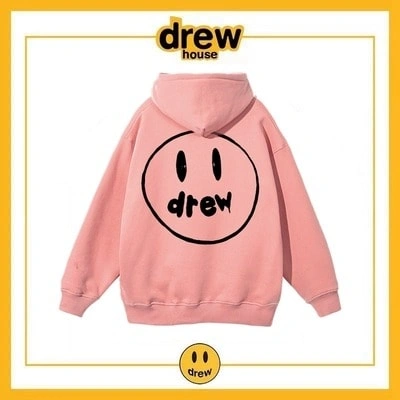 Drew House Hoodie Cotton Fleece Unisex Student Pullover Style 6