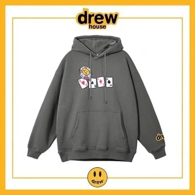 Drew House Hoodie Fleece Cotton Unisex Loose Pullover Style 10