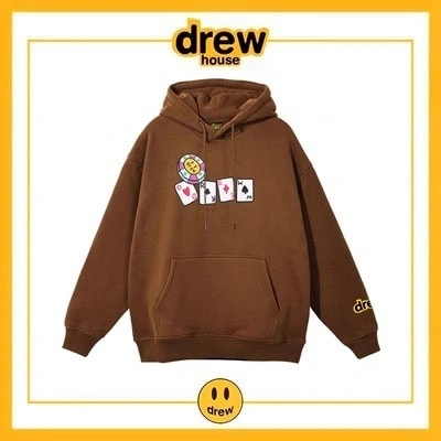 Drew House Hoodie Fleece Cotton Unisex Loose Pullover Style 12