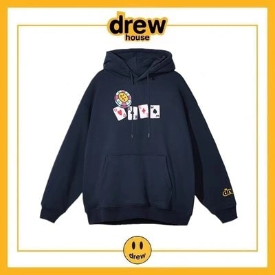 Drew House Hoodie Fleece Cotton Unisex Loose Pullover Style 6