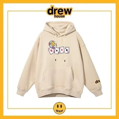 Drew House Hoodie Fleece Cotton Unisex Loose Pullover Style 7