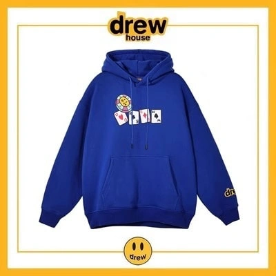 Drew House Hoodie Fleece Cotton Unisex Loose Pullover Style 8