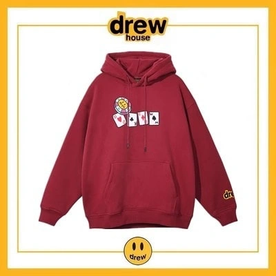 Drew House Hoodie Fleece Cotton Unisex Loose Pullover Style 9