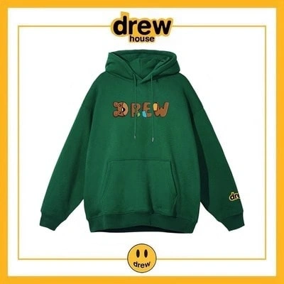 Drew House Hoodie Fleece Cotton Unisex Oversized Pullover Style 2