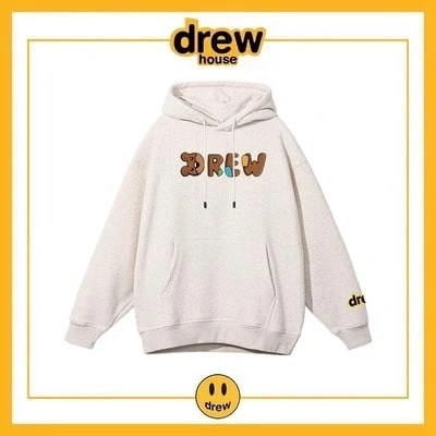 Drew House Hoodie Fleece Cotton Unisex Oversized Pullover Style 5