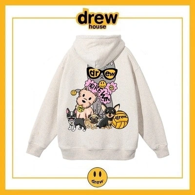 Drew House Hoodie Fleece Unisex Oversized Pullover Style 5