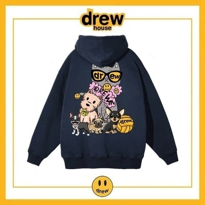 Drew House Hoodie Fleece Unisex Oversized Pullover Style 8