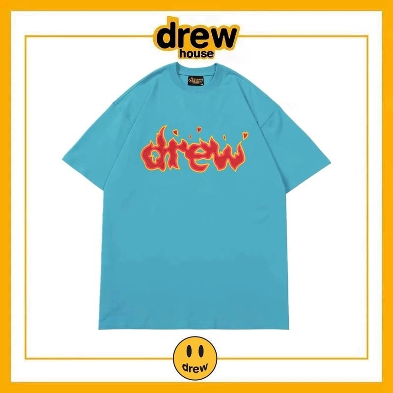 Drew House Letter Short Sleeve T-Shirt Unisex Summer Top Style 12