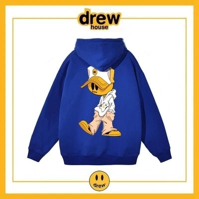Drew House Print Hoodie Unisex Cotton Fleece Jacket Style 10