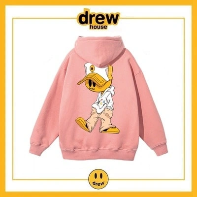 Drew House Print Hoodie Unisex Cotton Fleece Jacket Style 11