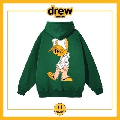 Drew House Print Hoodie Unisex Cotton Fleece Jacket Style 12