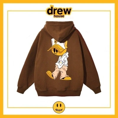 Drew House Print Hoodie Unisex Cotton Fleece Jacket Style 13