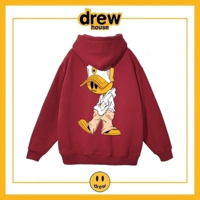 Drew House Print Hoodie Unisex Cotton Fleece Jacket Style 2