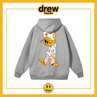 Drew House Print Hoodie Unisex Cotton Fleece Jacket Style 6