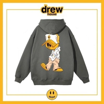 Drew House Print Hoodie Unisex Cotton Fleece Jacket Style 7