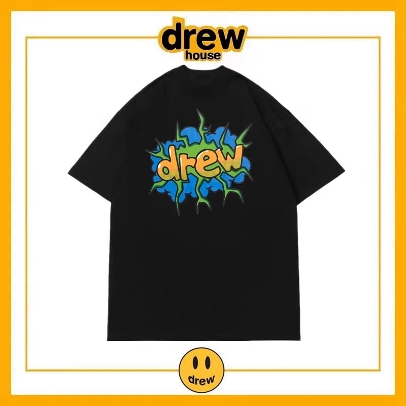 Drew House Print Short Sleeve T-Shirt Unisex Cotton Loose Style 14