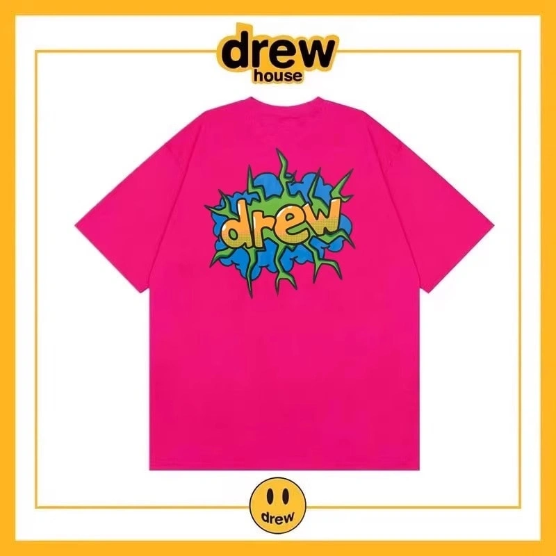 Drew House Print Short Sleeve T-Shirt Unisex Cotton Loose Style 6