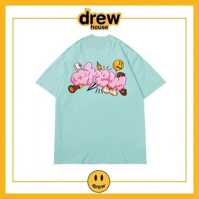 Drew House Short Sleeve T-Shirt Cotton Loose Unisex Summer Style 10
