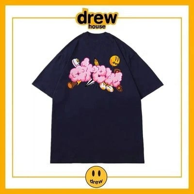 Drew House Short Sleeve T-Shirt Cotton Loose Unisex Summer Style 12