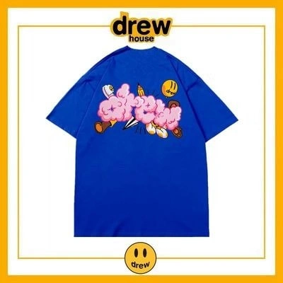 Drew House Short Sleeve T-Shirt Cotton Loose Unisex Summer Style 13