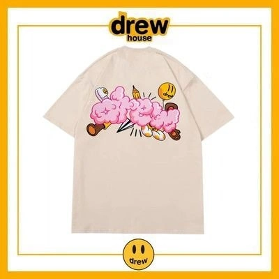 Drew House Short Sleeve T-Shirt Cotton Loose Unisex Summer Style 15