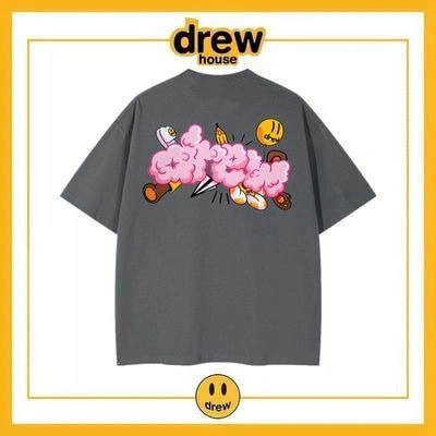 Drew House Short Sleeve T-Shirt Cotton Loose Unisex Summer Style 2