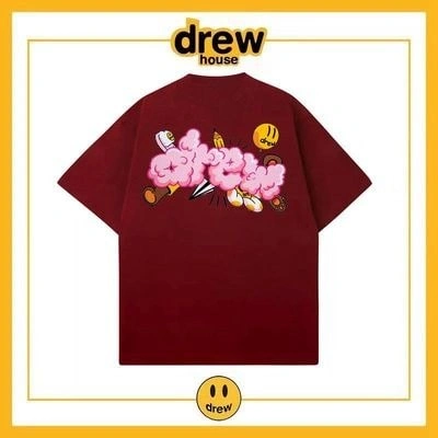 Drew House Short Sleeve T-Shirt Cotton Loose Unisex Summer Style 20