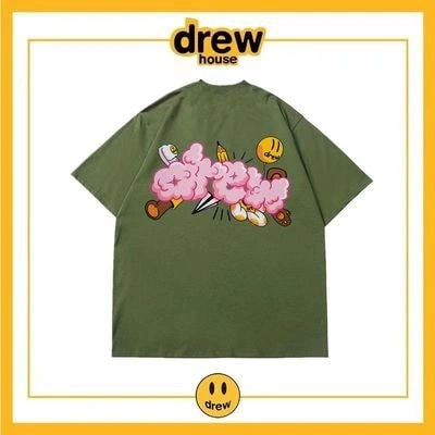 Drew House Short Sleeve T-Shirt Cotton Loose Unisex Summer Style 3