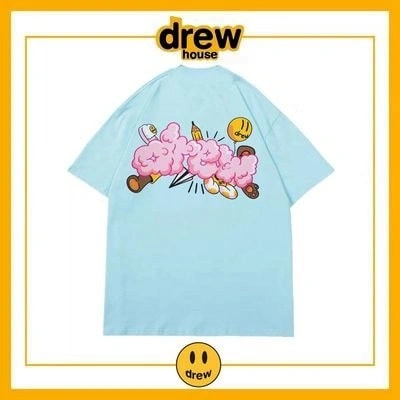 Drew House Short Sleeve T-Shirt Cotton Loose Unisex Summer Style 4