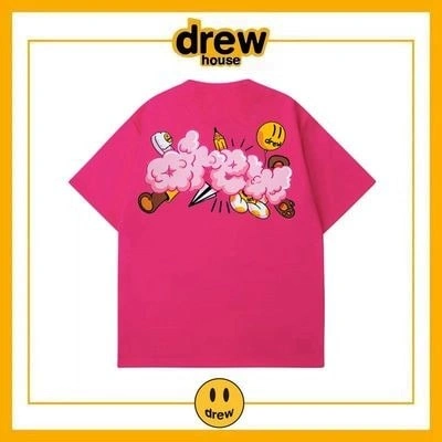 Drew House Short Sleeve T-Shirt Cotton Loose Unisex Summer Style 9