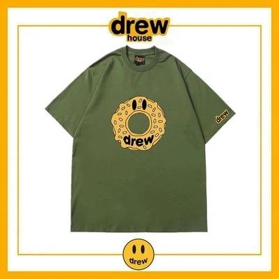 Drew House Short Sleeve T-Shirt Print Unisex Cotton Loose Summer Style 17