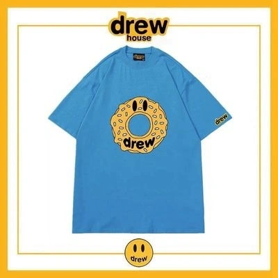 Drew House Short Sleeve T-Shirt Print Unisex Cotton Loose Summer Style 6