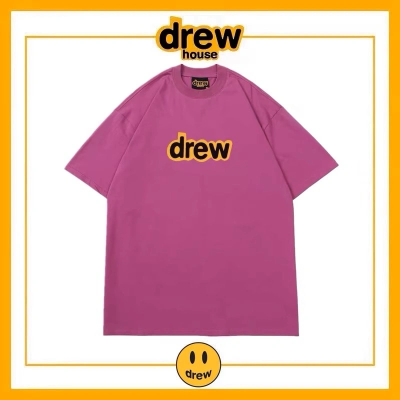 Drew House Short Sleeve T-Shirt Unisex Cotton Loose Base Layer Style 15
