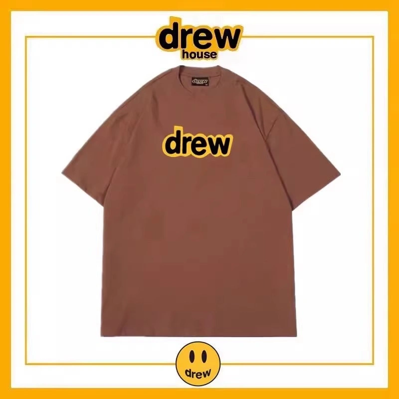 Drew House Short Sleeve T-Shirt Unisex Cotton Loose Base Layer Style 19