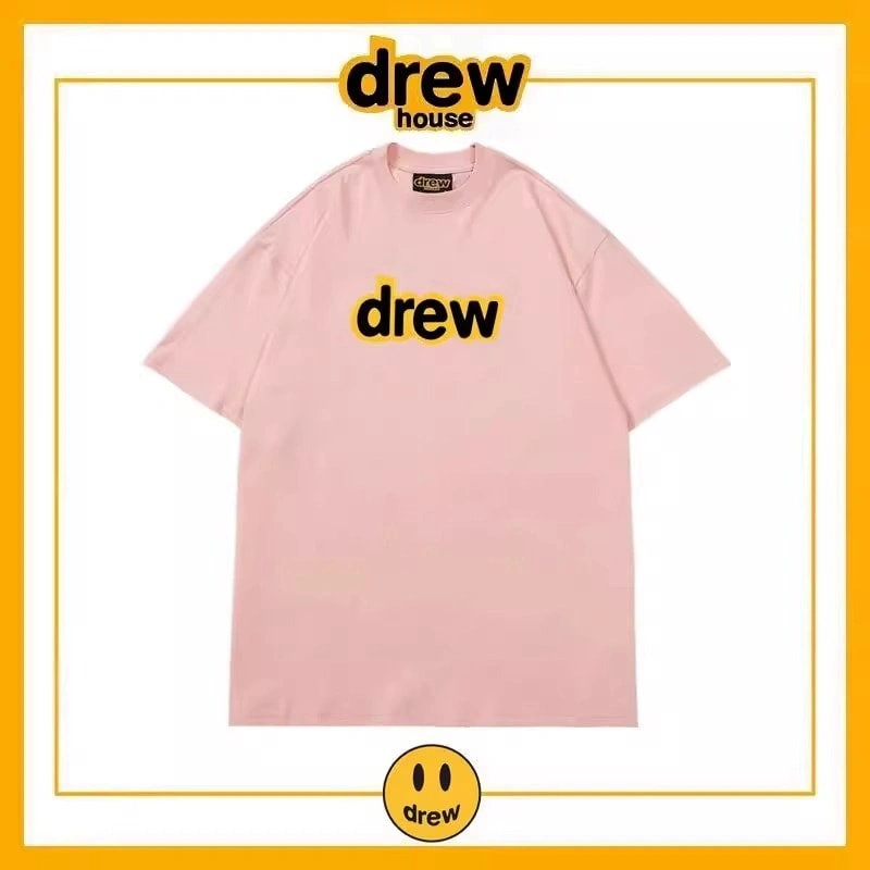 Drew House Short Sleeve T-Shirt Unisex Cotton Loose Base Layer Style 5