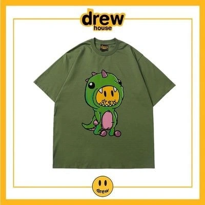 Drew House Short Sleeve T-Shirt Unisex Cotton Loose Base Style 1