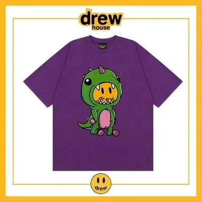 Drew House Short Sleeve T-Shirt Unisex Cotton Loose Base Style 2