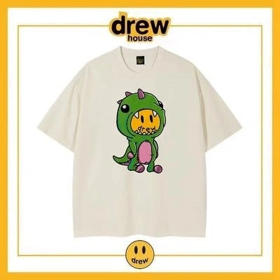 Drew House Short Sleeve T-Shirt Unisex Cotton Loose Base Style 8