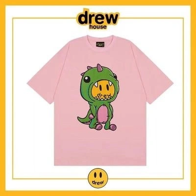 Drew House Short Sleeve T-Shirt Unisex Cotton Loose Base Style 9