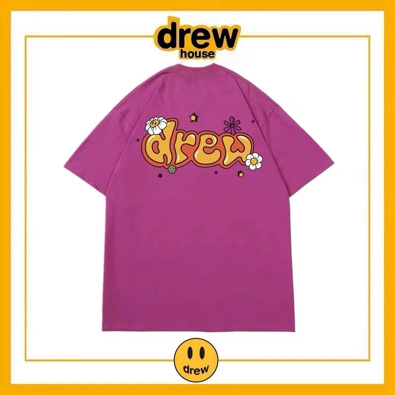 Drew House Short Sleeve T-Shirt Unisex Cotton Print Casual Top Style 18