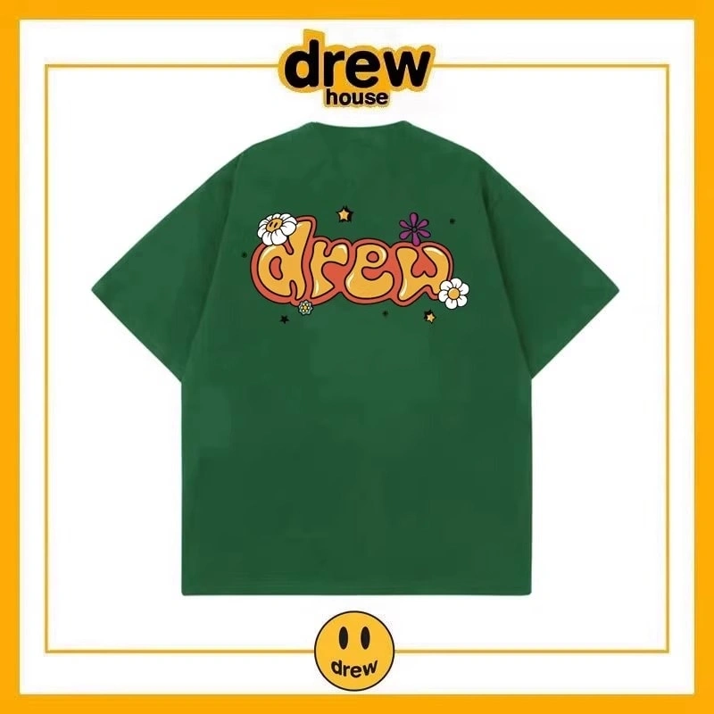 Drew House Short Sleeve T-Shirt Unisex Cotton Print Casual Top Style 19
